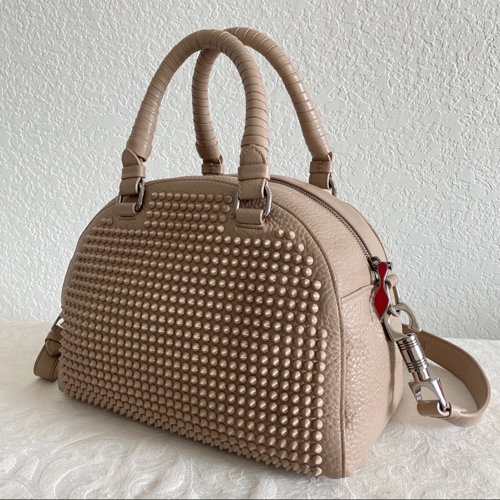 Christian Louboutin brown Spike Bag